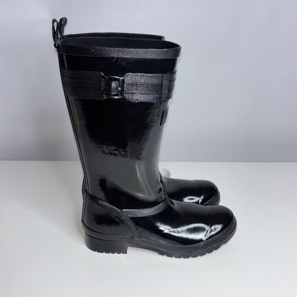SPERRY black rain boots size 6 women NEW - Picture 4 of 4